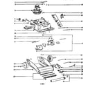 Eureka 2450BT-2 nozzle and motor assembly diagram