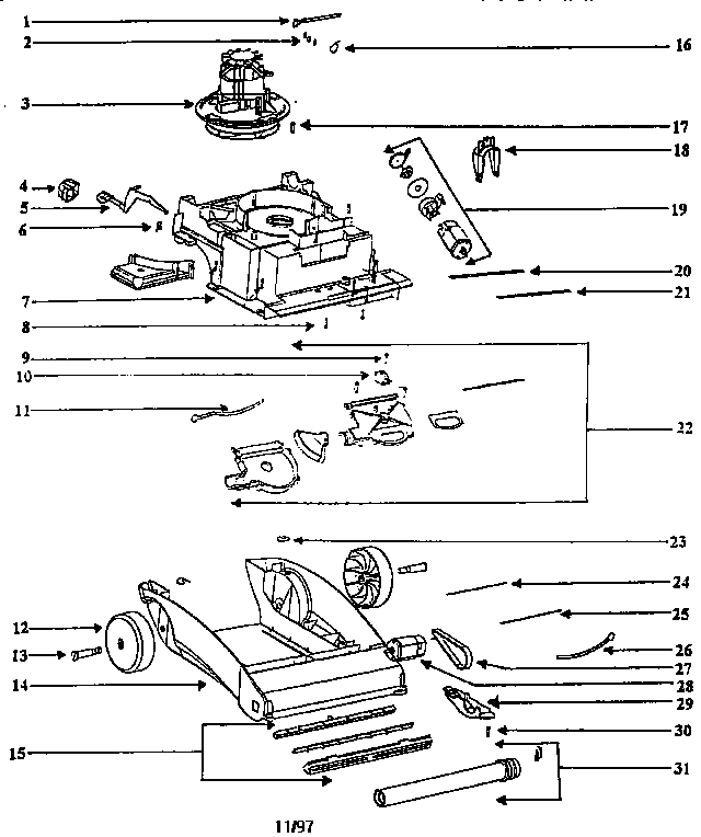 NOZZLE AND MOTOR ASSEMBLY