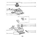 Eureka 2430B-2 nozzle and motor assembly diagram