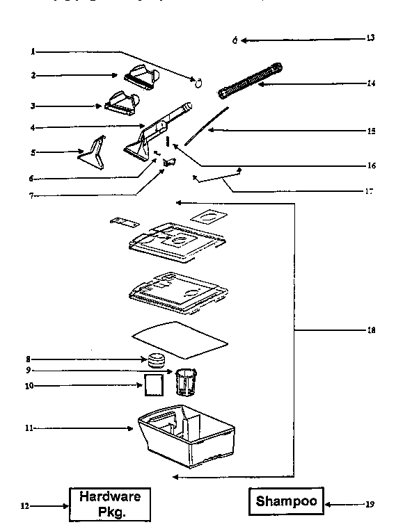 Recovery tank assembly