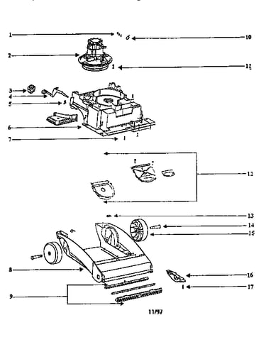 Nozzle and motor assembly