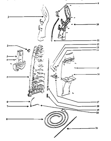 Handle and bag housing