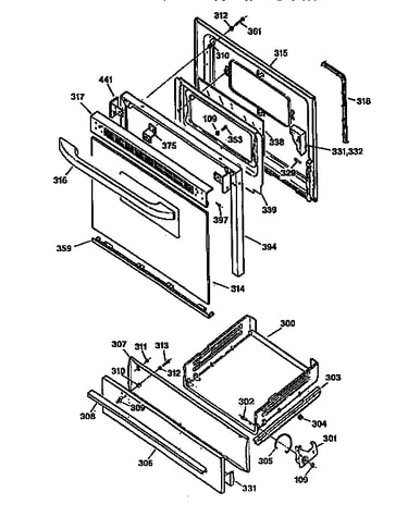 Door and drawer