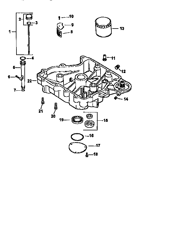 Oil pan / lubrication