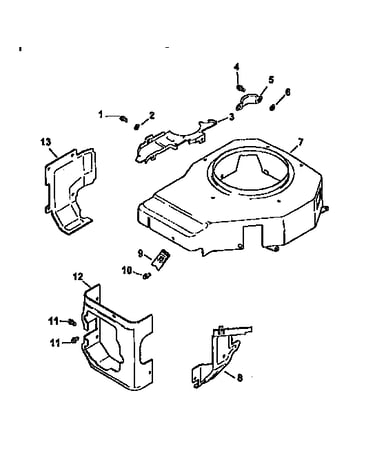 Blower housing and baffles