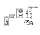 Briggs & Stratton 135200-135299 (0300-0327) piston assembly diagram