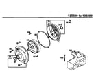 Briggs & Stratton 135200-135299 (0001-0013) gear case assembly diagram