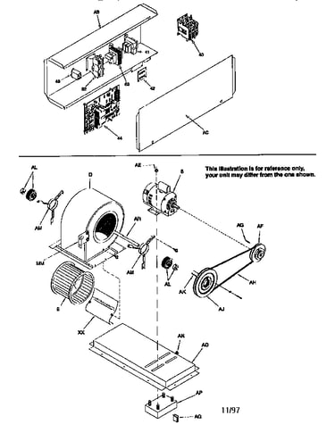Control box/blower assembly