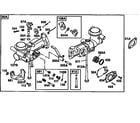 Briggs & Stratton 135200-135299 (1050) carburetor assembly diagram