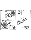 Rewind starter housing and pulley starter