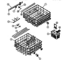 Jenn-Air DW961UQW track and rack assembly diagram