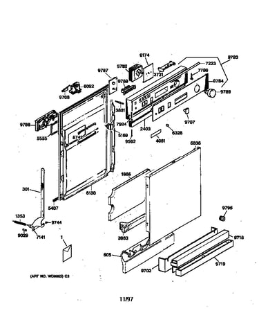 Escutcheon & door assembly