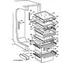 Kenmore 36358775890 fresh food section diagram