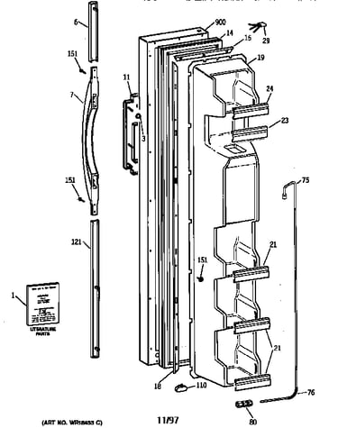 Freezer door