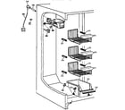 Kenmore 36358277890 freezer section diagram