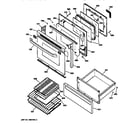 GE JB940BY1 door & drawer parts diagram