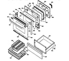 GE JB960AY1 door & body parts diagram