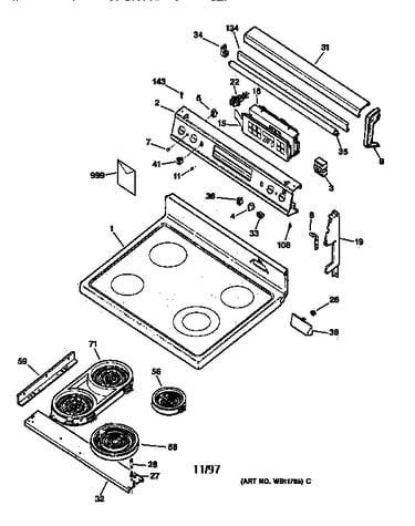 Control panel & cooktop