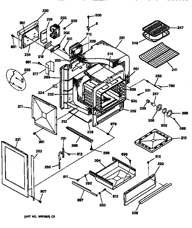 Oven body