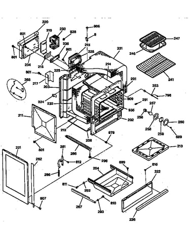 Oven body