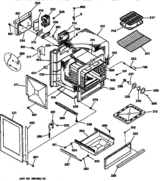 Oven body