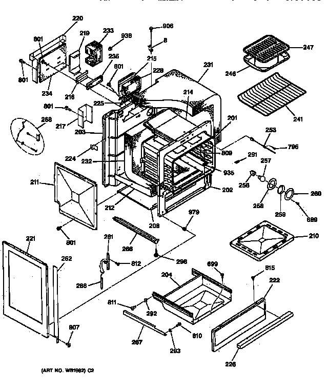 Oven body