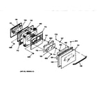 GE JGSP44AEV3AA oven door diagram