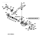 GE GSD4610Z00AA motor-pump mechanism diagram
