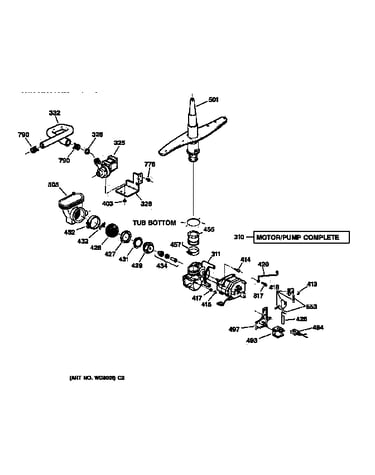 Motor-pump mechanism