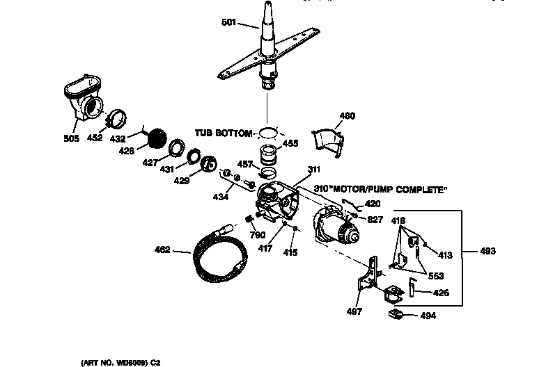 Motor-pump mechanism