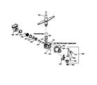 GE GSD3810Z00AA motor-pump mechanism diagram
