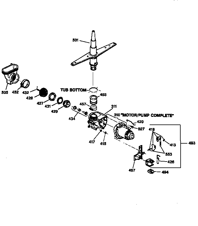 Motor-pump mechanism
