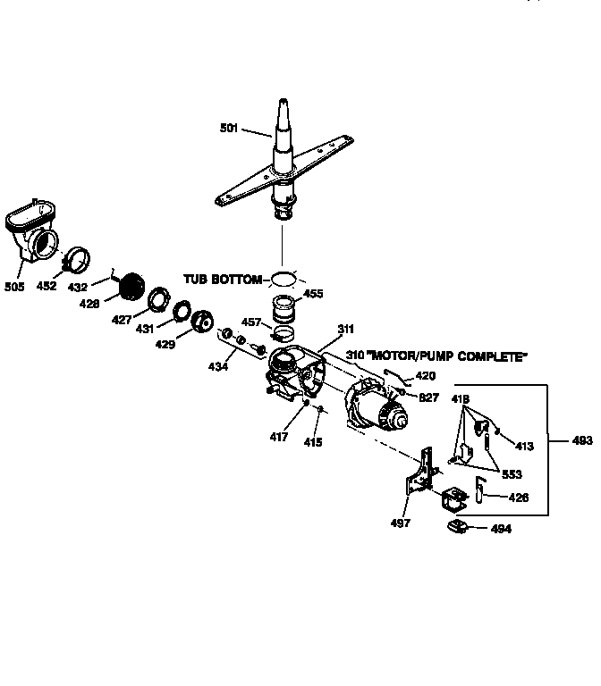 Motor-pump mechanism