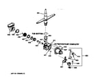 GE GSD3830Z00WW motor-pump mechanism diagram
