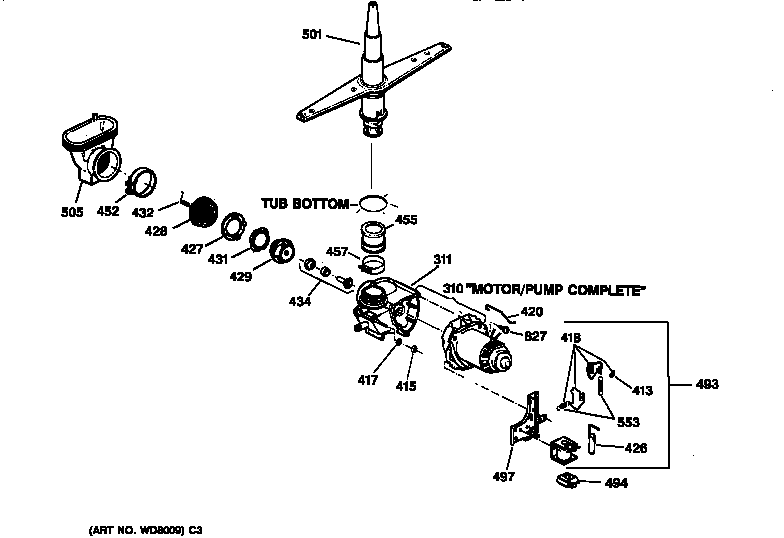 Motor-pump mechanism
