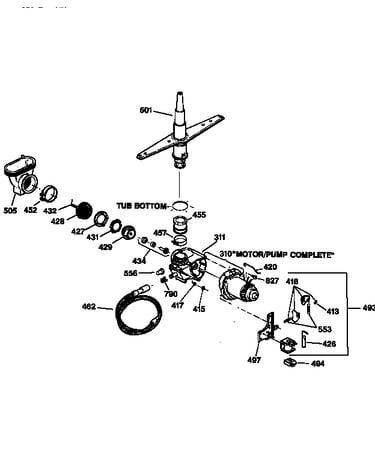 Motor-pump mechanism