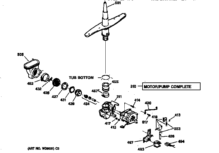 Motor-pump mechanism