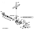 GE GSD4020Z00BB motor-pump mechanism diagram