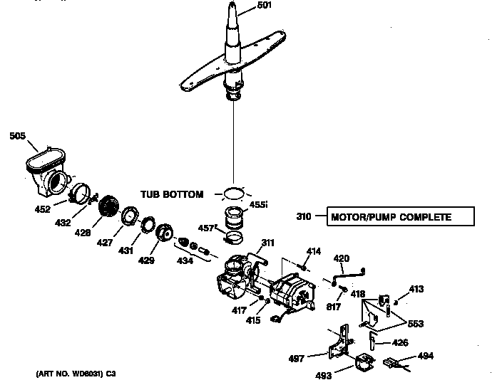 Motor-pump mechanism