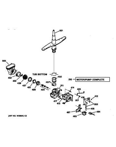 Motor-pump mechanism