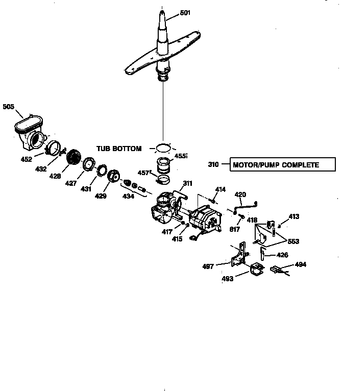 Motor-pump mechanism