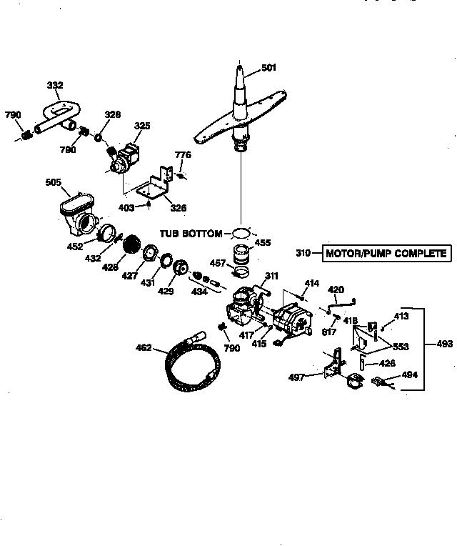 Motor-pump mechanism