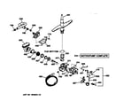 GE GSD4315Z00AA motor-pump mechanism diagram