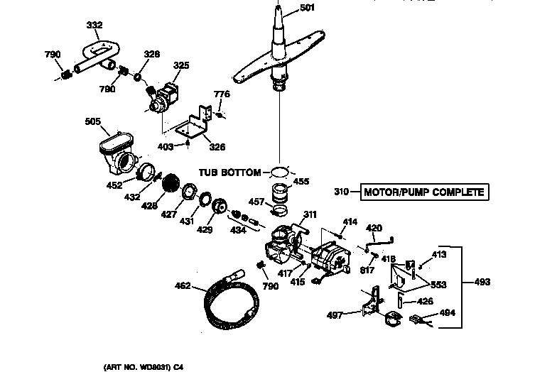 Motor-pump mechanism