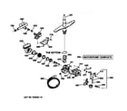 GE GSD4320Z00BB motor-pump mechanism diagram
