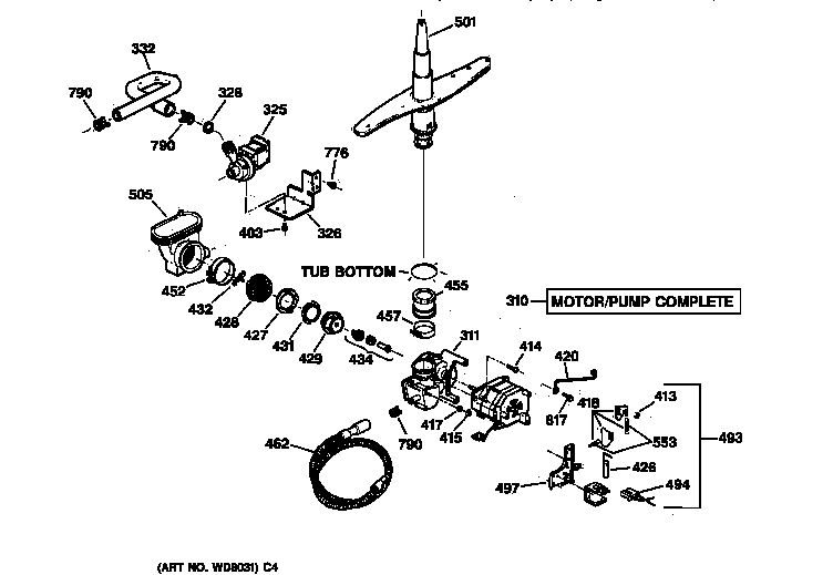 Motor-pump mechanism