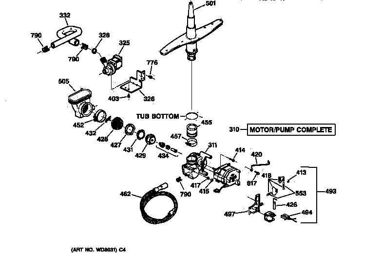 Motor-pump mechanism