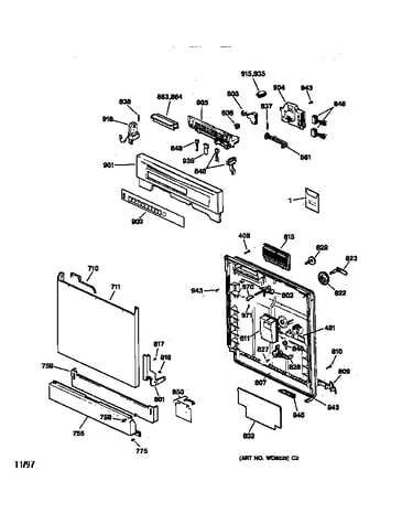 Escutcheon & door assembly