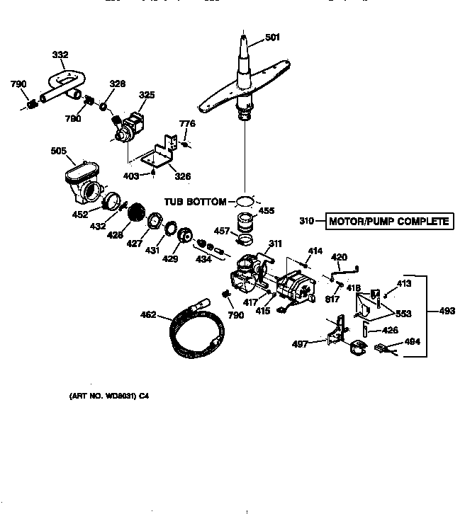 Motor-pump mechanism