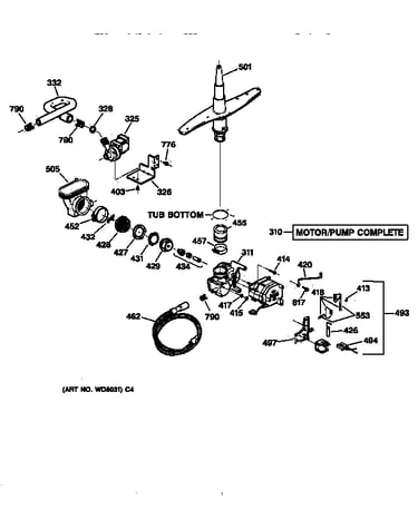 Motor-pump mechanism